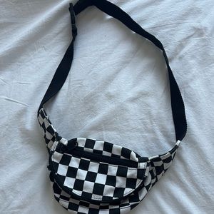 Zumiez Black & White CheckerBoard Crossbody Bag